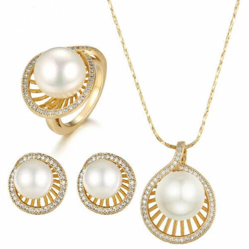 Parure di lusso con perle perla