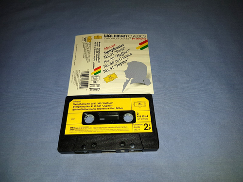 MOZART SYMPHONIES No.31, No.35, No.40, No.41. CLASSICAL CASSETTE TAPE ALBUM - Picture 2 of 2