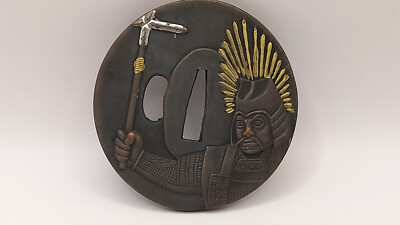 Tsuba Hideyoshi FÜR Katana oder Wakizashi geeignet