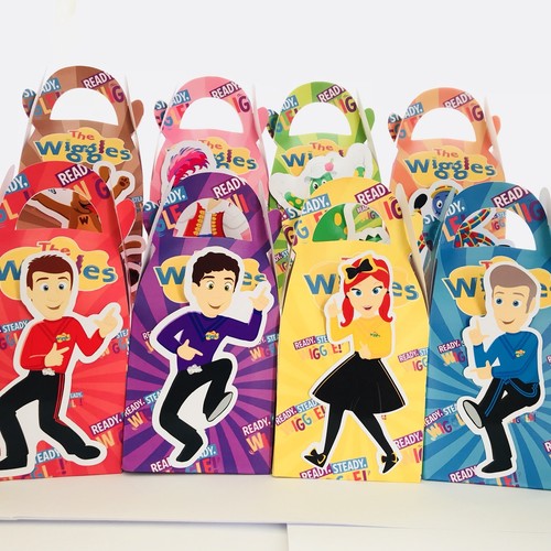 8x The Wiggles 2024 Lolly Loot Bag Box. Party Supplies Favor Cake Bunting Banner - Picture 2 of 12
