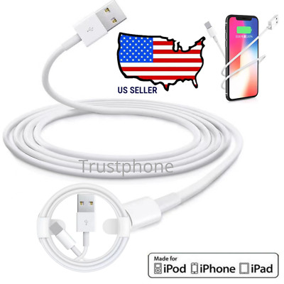 3FT/6FT USB Data Charger Cables Cords For Apple iPhone 5 S 6 7 8 X Plus 11 12 13