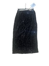 Fancy Sequins black woman  s long skirt New With Tag