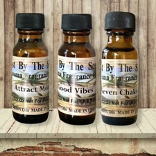 3 Oil Set Attract Money, Good Vibes, 7 Chakras Diffuser Fragrance Oil 1/2 Oz  