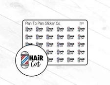 2311~~Hair Cut Planner Stickers.