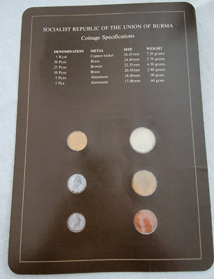 Franklin Mint Coin Set Socialist Republic of the Union of Burma | eBay