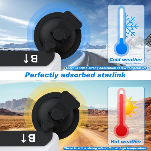 For Starlink For Mini Car Sunroof Black Suction Cup Mount Kit Accessories Part - Afbeelding 11 van 14