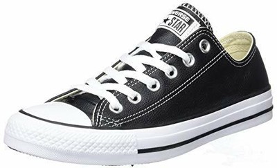 Converse 132174C Black White Leather Ox Low Top Mens Womens Shoes Size 5.5  | eBay