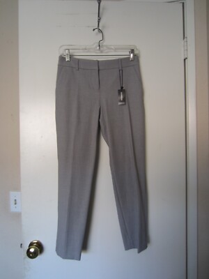 Express Columnist Ankle Mid Rise Pants 2S Stretch Light Gray Brand New 