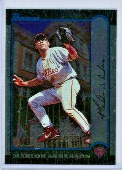 1999 Bowman International Marlon Anderson #206 RC - Philadelphia Phillies - MINT