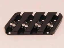 Bass bridge 4 strings for fanned scale multiscale by Nova Guitar Parts