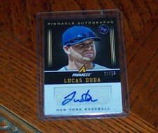 2013 Panini Pinnacle Autographs Auto Card # LD Lucas Duda ARTIST PROOF 8/25