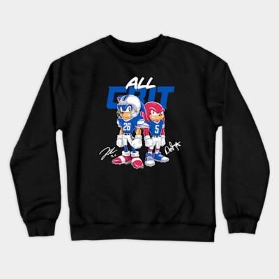 Detroit Lions Montgomery Gibbs Sonic Knuckles Grit Crewneck Sweatshirts T01