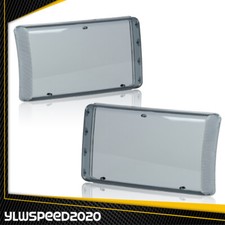 Pair Smoked Headlights Lamps Lens Cover Fit For 1994-02 Dodge Ram 1500 2500 3500