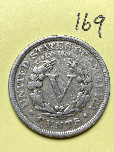1912 LIBERTY "V" NICKEL, nice condition, full Liberty, #169 - Picture 2 of 2