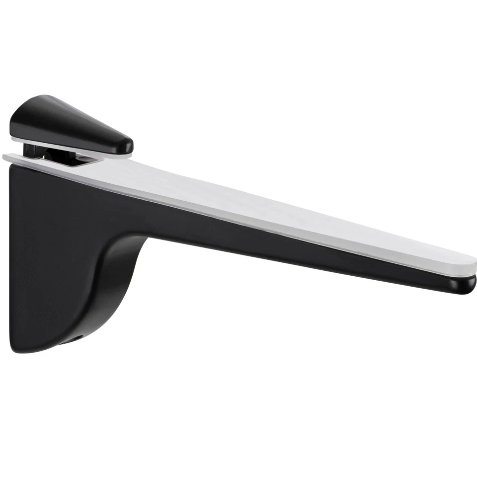 Supporto Per Mensola In Vetro Con Fissaggio A Muro Per Ripiani In Legno 4-28 Mm - Immagine 4 di 4