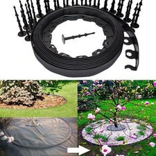 Flexible Garden Edging Lawn Grass Edge Plastic Garden Border Wall Pegs
