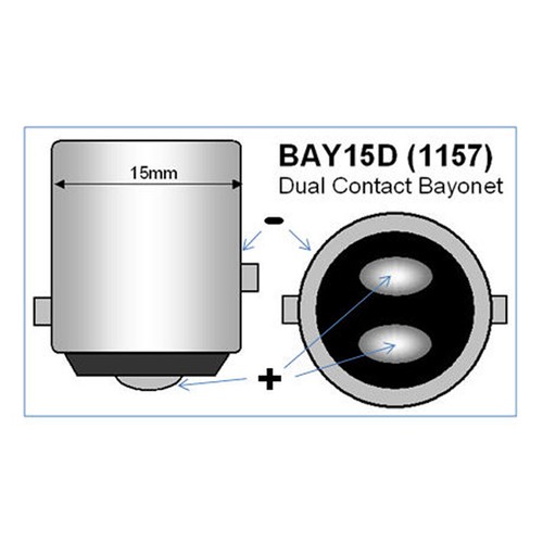 Para Honda Helix CN250 1986-2007 - 2X 2057 1157 LED Parada Trasera Freno Bombilla EE. UU. - Imagen 12 de 12