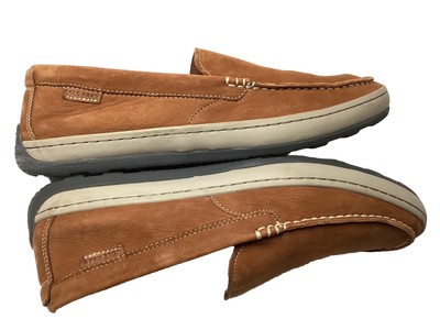 Cole Haan 11.5 M Claude Nubuck Loafer Brown/ Cognac C30993 