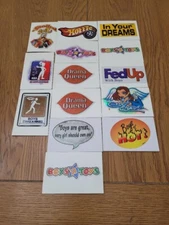 Mixed Lot (14) of Stickers - 2001 - 2002 - Unbranded/Brand Imports