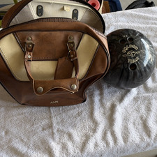 Golden Team GT Team 12lb Drilled Black/Gray Plastic Polished Spare Ball w/ Bag