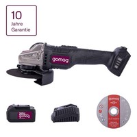Gomag Akku Winkelschleifer GO-WS125BL 20V Ø125Mm Akku/LadegeräT Trennscheibenset