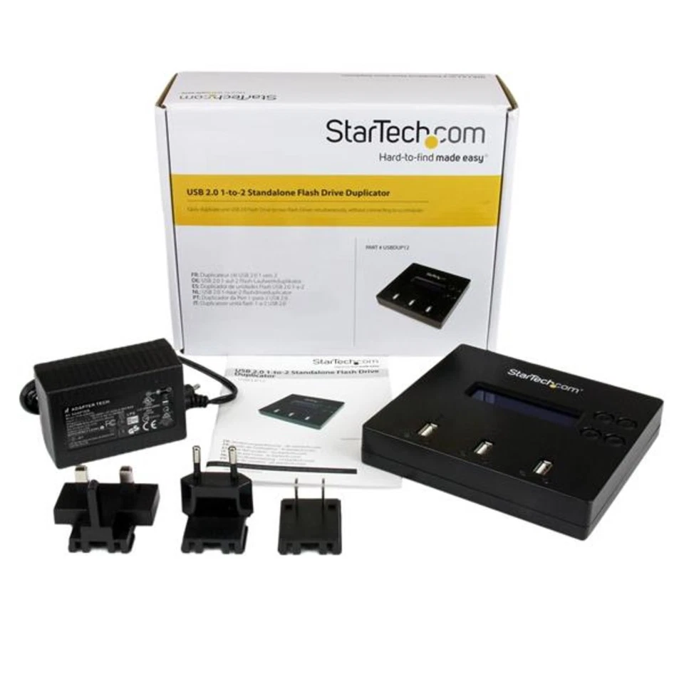 STARTECH USBDUP12 1 To 2 Standalone Usb Flash Drive Duplicator And Eraser; - Image 2 of 4