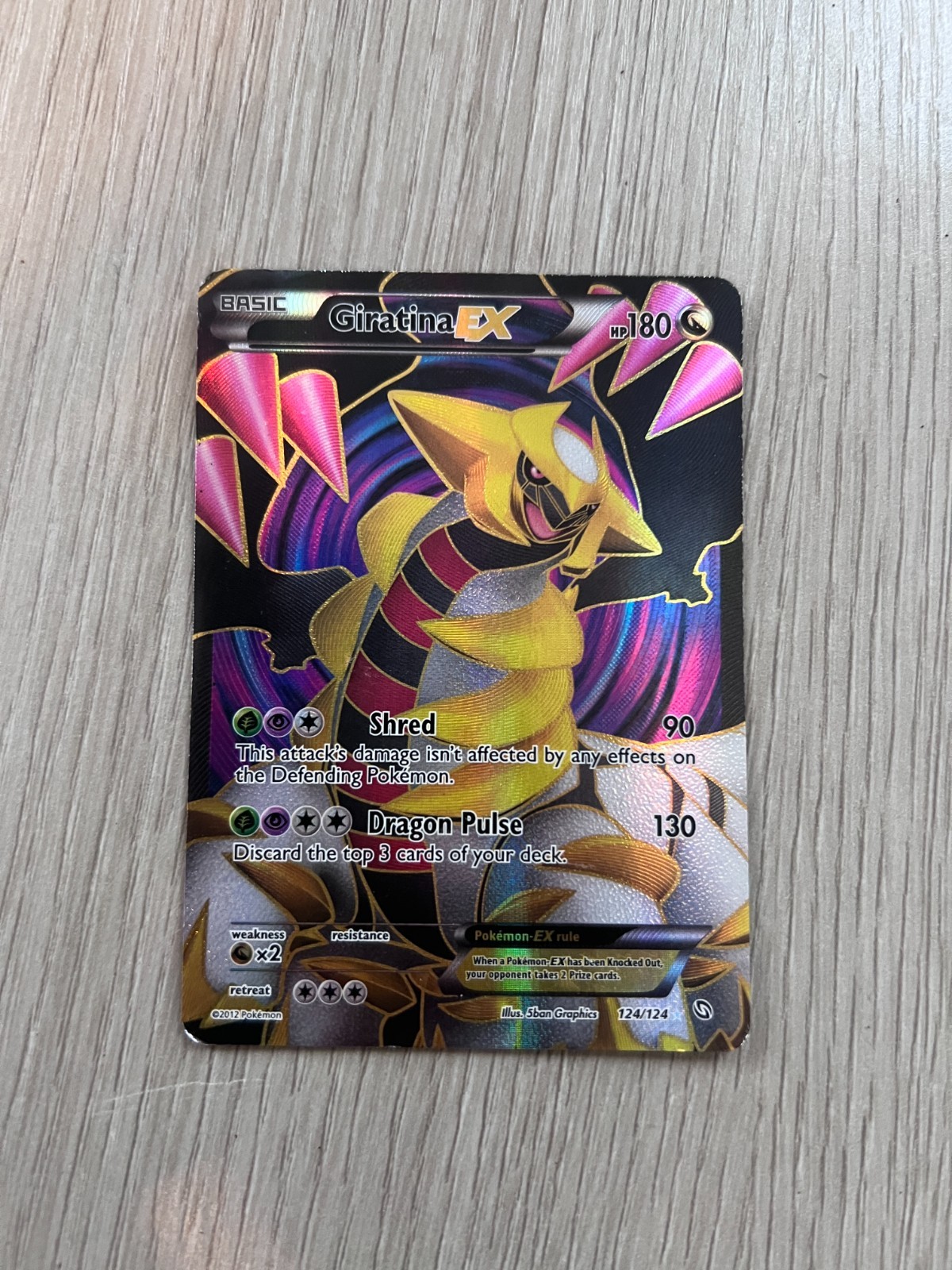 UTRA RARE! Pokemon TCG Dragons Exalted 124/124 Giratina EX Full Art