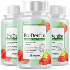  3 Pack Prodentim Oral Probiotic Support for Healthy Teeth  Gums 180 Capsules