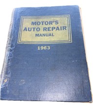 Motors Auto Repair Manual 1963  Covers Mechan...