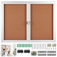 Enclosed Bulletin Board with Locking Door Outdoor Bulletin Board Aluminum Frame