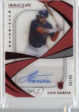 2021 Panini Immaculate Shadowbox Signatures Red /49 Luis Garcia V Auto 1o5m