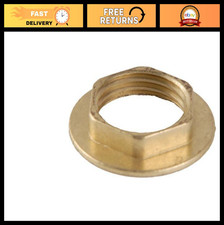 Brass Basin Faucet Lock Nut 1/2 Inch IPS - Pack of 10, Polished Finish