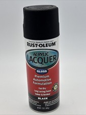 Rust Oleum Automotive Acrylic Lacquer Spray Paint Gloss Black 12 Ounce Can Rust Oleum Automotive Acrylic Lacquer Spray Paint Gloss Black 12 Ounce Can
