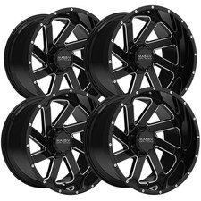 Set Of 4 Massiv Off-road Or4 22x10 5x55x5.5 -18mm Blackmilled Wheels Rims