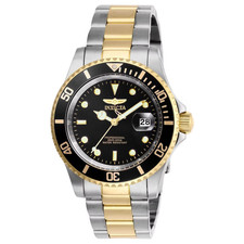 Invicta 26973 Men's Pro Diver Black Dial Two Tone Bracelet Watch