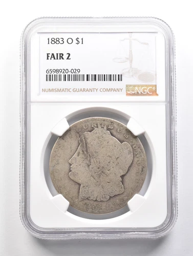LOWBALL 1883-O Morgan Silver Dollar NGC Low Ball FR2 FR-2 Fair Pocket Piece *848