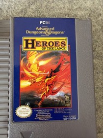 Advanced Dungeons & Dragons: Heroes of the Lance (NES, 1991) Cartridge Only T&W