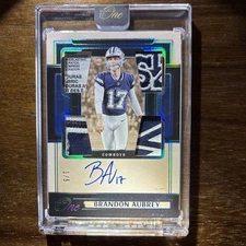 2024 Panini One, Brandon Aubrey, /5 Auto, Sealed, RC