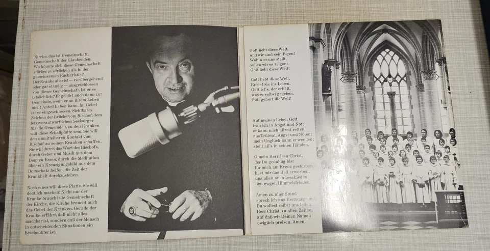7" Bischof An Seine Kranken (Dr. Franz Hengsbach) Vinyl Schallplatte - Bild 3 von 4