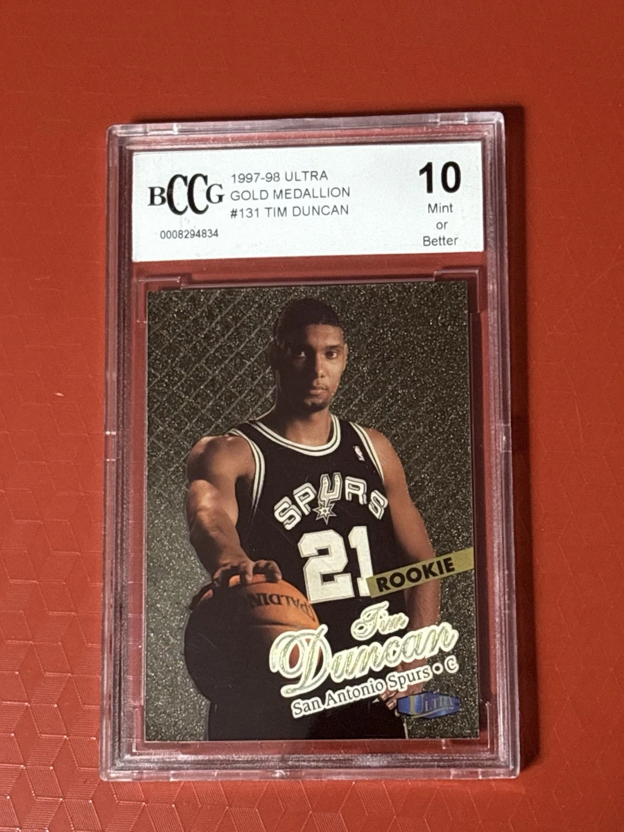 Tim Duncan Basketball Grade 10 Rookie Sports Trading Cards