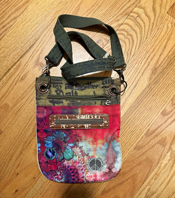 Desigual Multicolor Floral Crossbody Bag Zip Closure Adjustable Strap Pockets