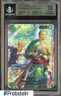 2026 One Piece The Zure Sea's Seve PRB02006 Roronoa Zoro SP BGS 10 PRSITINE