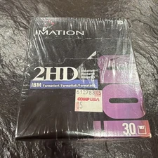 40 Imation HD 2HD 3.5 High Density Diskettes Boxes 30 & 10 IBM 1.44MB New Sealed