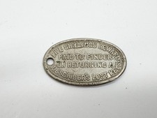 VINTAGE ALLIANCE KEY REGISTRY TAG BRISTOL ENGLAND 46342 KEYRING