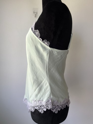 Free People Intimately Sunset Lover Cami In Sea Mist Small Lace Trim - Picture 5 of 10