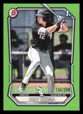 COLBY SHELTON 134/399 1st Bowman Neon Green 2026 Bowman BP-144 Chicago White Sox