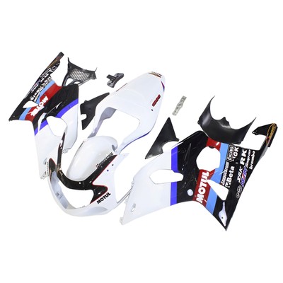 White Fairings Kit for 2000 2001 2002 Suzuki GSXR1000 K1 ABS Injection Bodywork