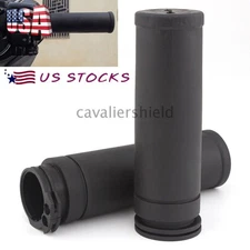 1" Black Handle Hand Grips Handlebar Rubber For Harley Electra Glide Sportster