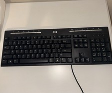 HP Keyboard Black and Silver