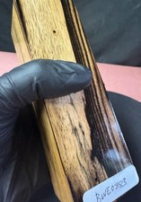 Black and White Ebony Wood turning blank, knife scales,wood turning, BWE0883